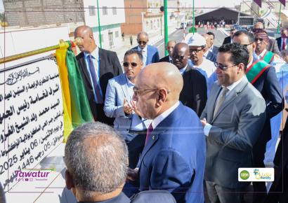 من فعاليات تدشين رئيس الجمهورية لجسر "الحي الساكن" في نواكشوط الشمالية