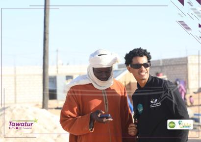جوانب من توزيع إفطار بنكيلي، الشريك اليومي للمواطنين، من الترحيل، حي &quot;حياة جديدة&quot;