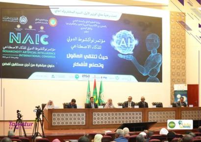 جوانب من فعاليات انطلاق مؤتمر نواكشوط الدولي للذكاء الاصطناعي، المنظم من طرف وزارة التعليم العالي والبحث العلمي، بالتعاون مع الأكاديمية العربية للعلوم والتكنولوجيا والنقل البحري